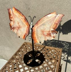 Carnelian Crystal Butterfly On Stand 