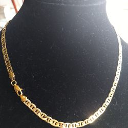 Necklace  Italian  silver 925 , 14karat Plated