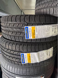 195/65/15 Goodyear all season 4 new tires Installed ✅ instaladas ✅ 🔥