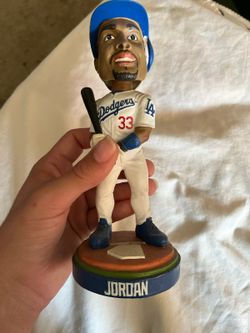 Michael Jordan Bobblehead In LA Dodgers Uniform