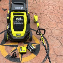 RYOBI 40V HP Brushless 20 in. Cordless Battery Walk Behind Push Lawn Mower with 6.0 Ah Battery and Charger