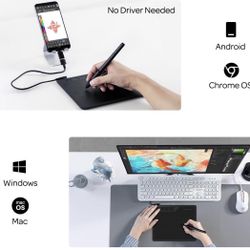 Brand New GAOMON Drawing Tablet with Stylus – Windows, Mac & Android Compatible