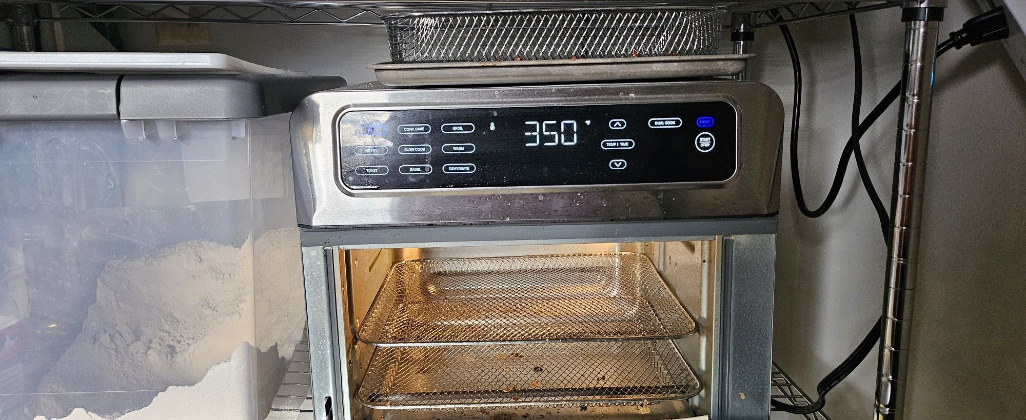 Chefman Air Fryer Toaster Oven Combo with Probe Thermometer, 12 In