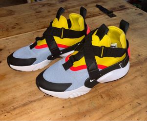 Nike Air Huarache City Sneakers Women’s Size 7.5 Yellow Black White Pink EUC