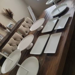 Dessert Table Platters- White