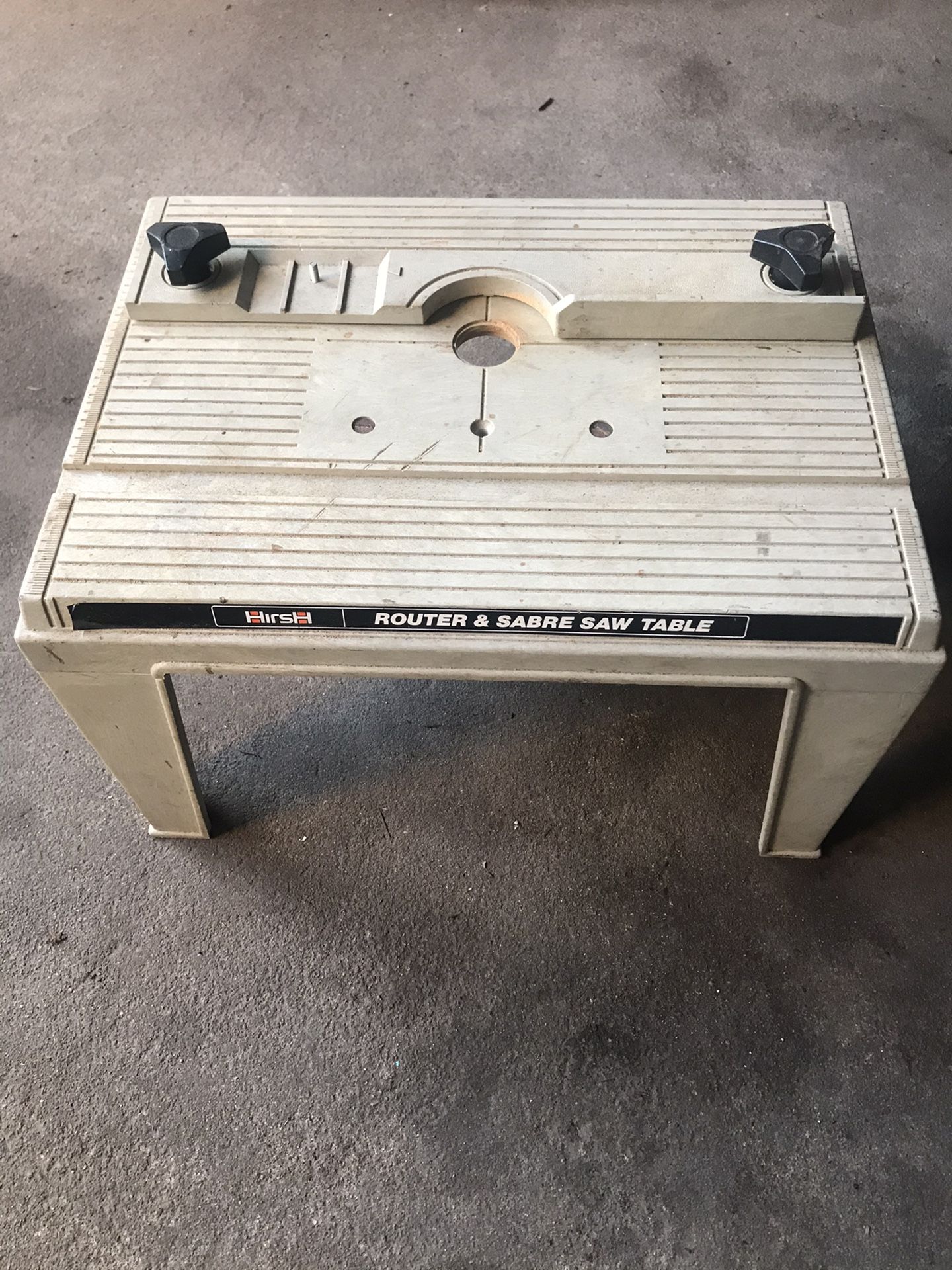 Hirsh router & sabre saw table