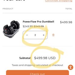 Power Flow Pro Dumbbells