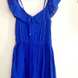 American Eagle Outfitters Cobalt Blue Dress Women's Size M Medium 