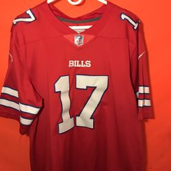 Josh Allen Red large NFL Stitched Jersey. Good condition Less
