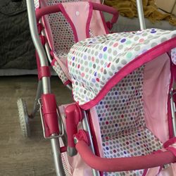 Baby Doll Double Stroller