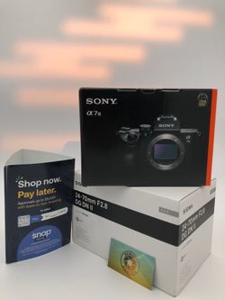 Sony A7III camera with Sigma 24-70mm lens for limited time only at Downey Camera 06/20/26