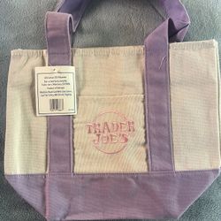 Trader Joe’s Mini Canvas Bag In Purple
