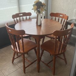 Table And 4 Chairs  36 Inch Clean 