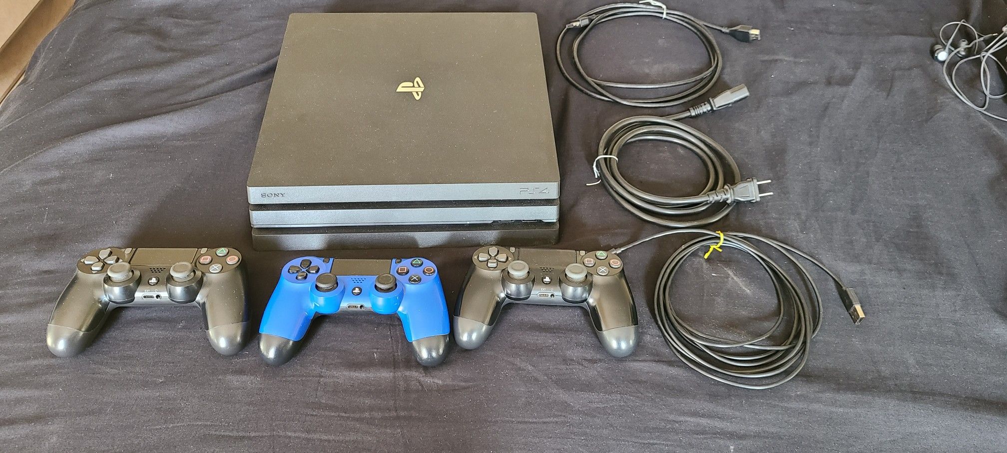 PS4 PRO w 2 bonus controllers - $230 OBO