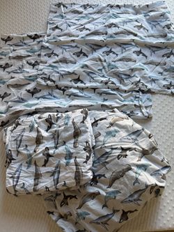 Queen Sheet Set - Whales & Dolphins