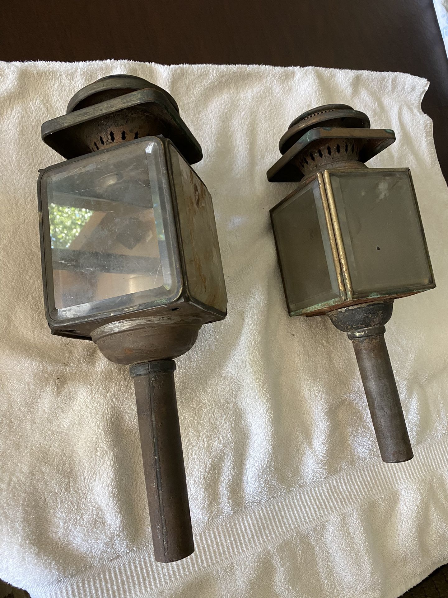 Set Of Antique Carriage Lanterns