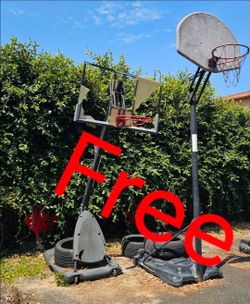 Free basketball hoops 2 available as is.