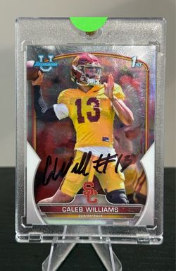 Autographed 2022 Caleb Williams Bowmam U Chrome 1st Chrome #50 rc