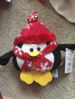 Christmas penguin toy