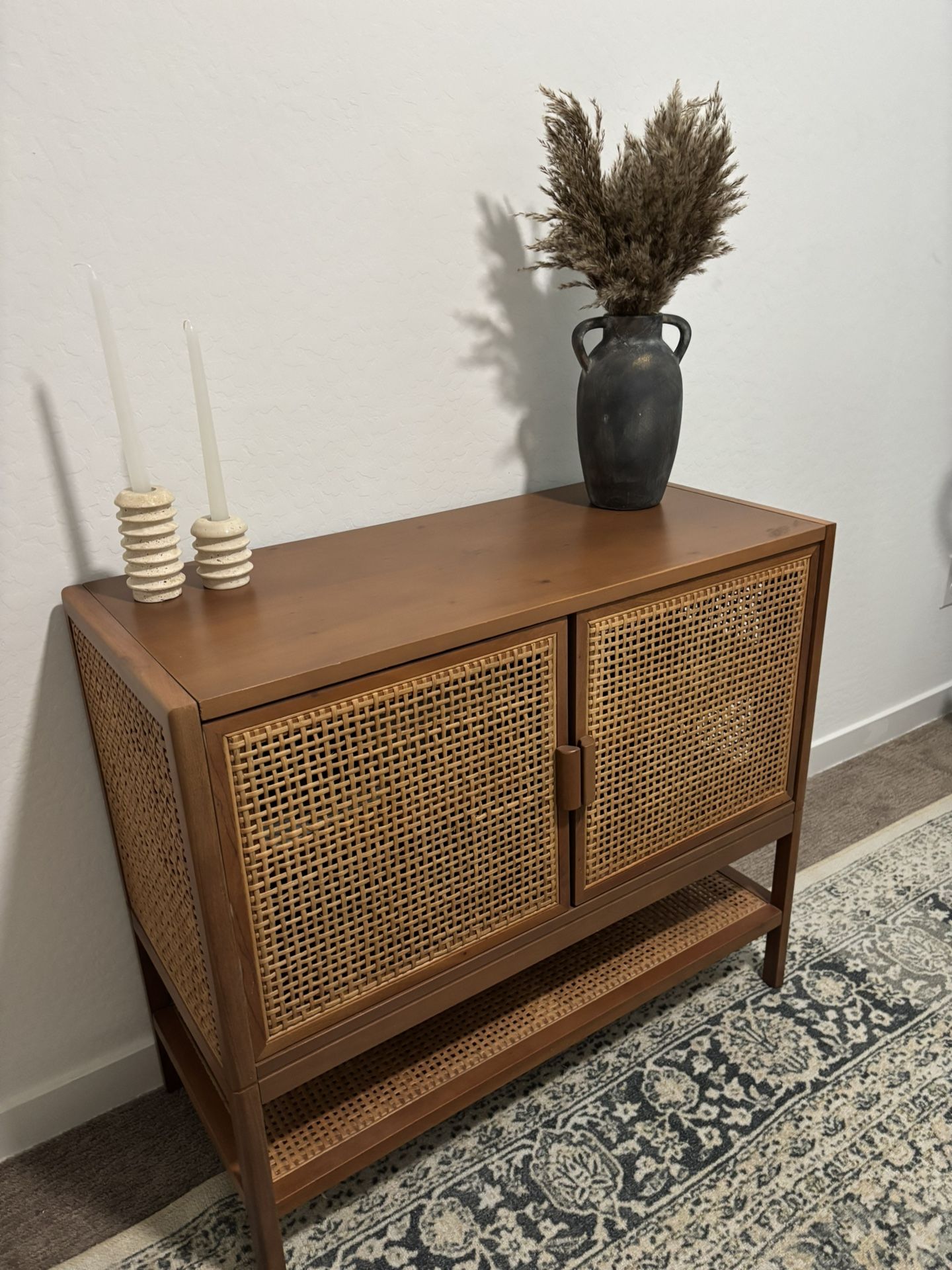 Minsmere 2 Door Cabinet Brown - Threshold Versatile Storage Interior Shelves