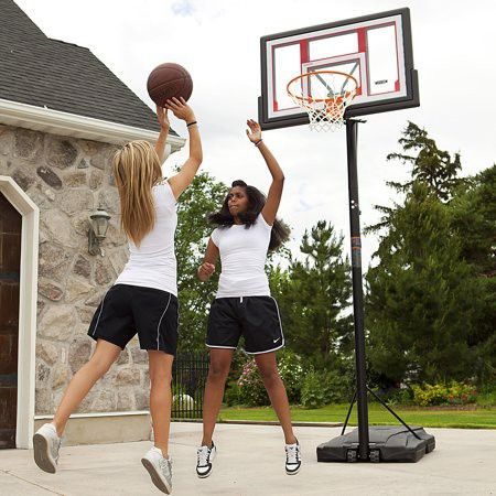 Lifetime Adjustable Portable Basketball Hoop(Basketball included)