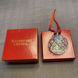 Genuine Waterford Crystal 1992 Annual Christmas Ball Ornament, mint condition in box