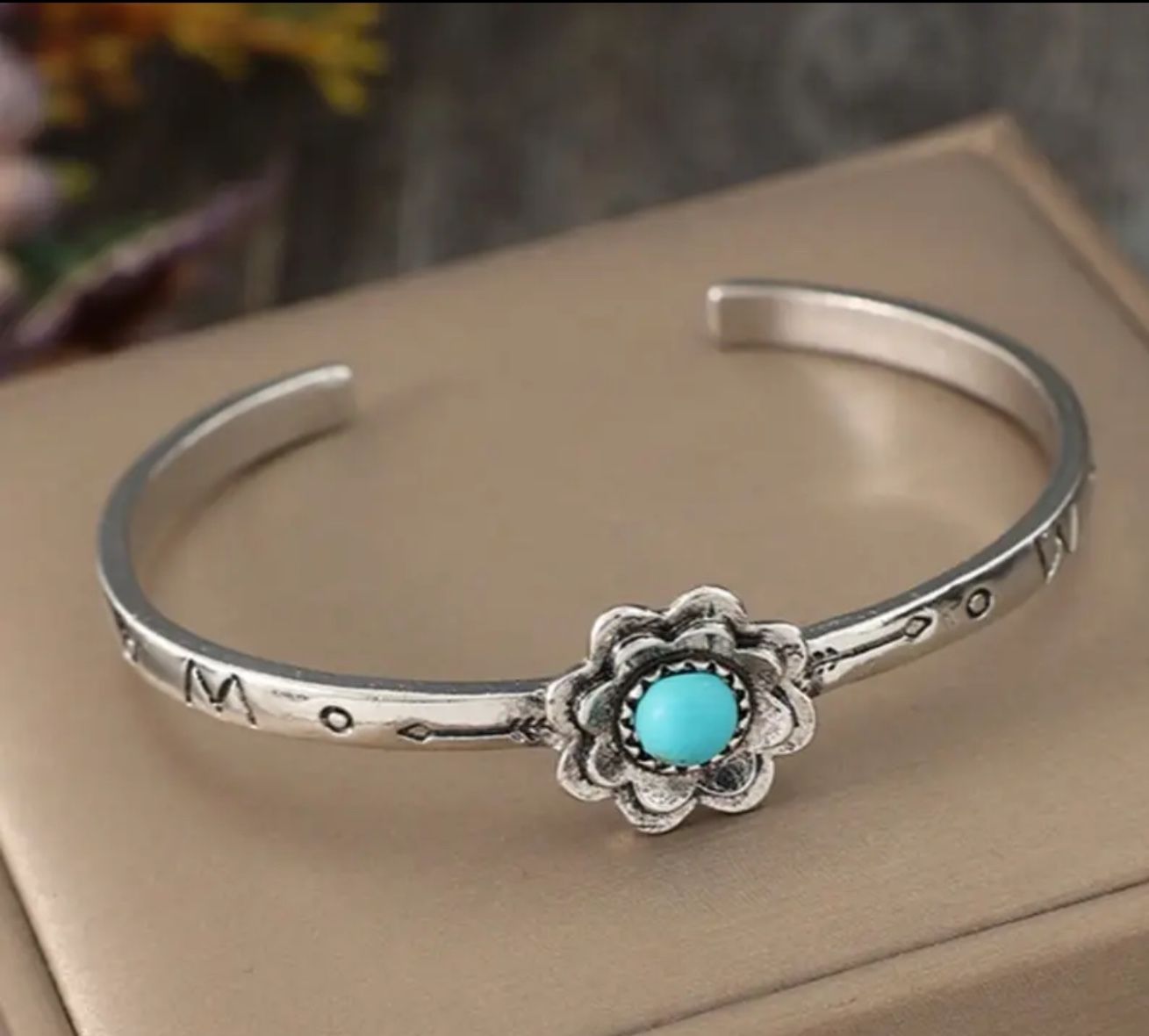 Bohemian Vintage Style Turquoise Bracelet For Women