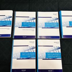 Brand New Kaplan Securities License Exam Study Manual