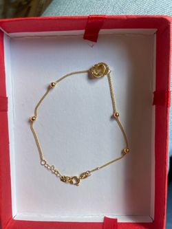 18k real gold bracelet