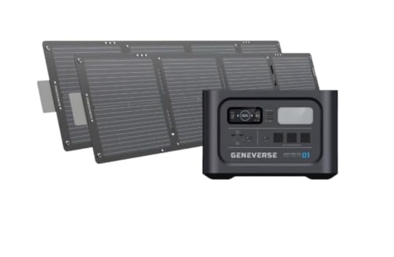 Geneverse 1210Wh Solar Generator Bundle