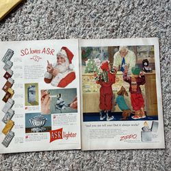 11 Vintage Zippo / Lighters Ads