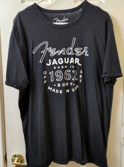 Fender Jaguar Black Rock T-shirt 