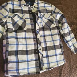 Medium White/blue Jacket 