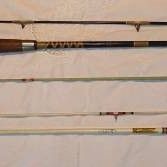 Fishing Poles - (3) Old Fishing Poles - Carboloy and Shakespeare