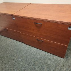 Wood File Cabinet 