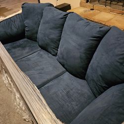 Blue Sofa And Love seat 