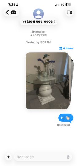 Glass top dining table only