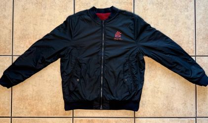 Curry x Bruce Lee Under Armour Lunar NY Reversible Bomber Jacket Large NWOT