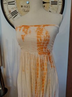 ROXY Tie-Dye Halter Maxi Dress | Junior L | Boho Festival
