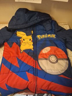 Pokemon puffer jacket (size 10-12)