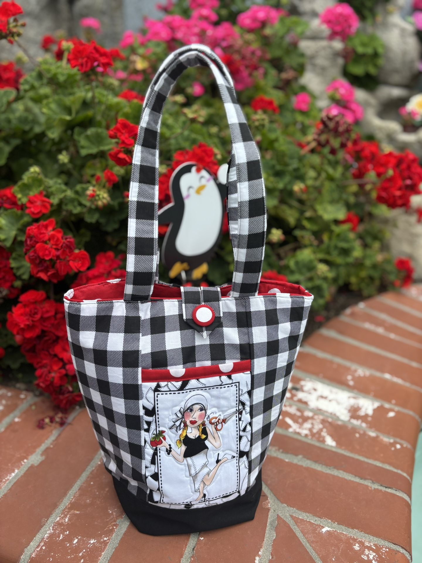 Handmade Tote Bag With Pockets