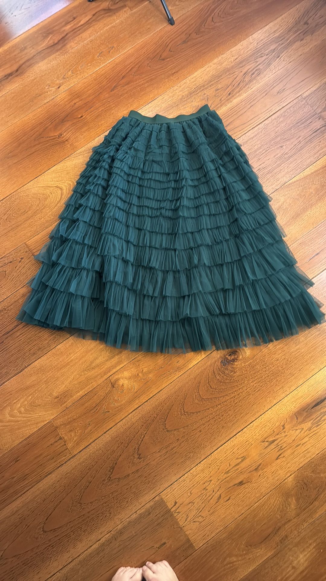 Amazon Pohullan Fluffy Cake Long Skirt Mesh