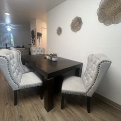 Ashley Hyndell Dining Table + 4 Jeanette Chairs – $500 OBO