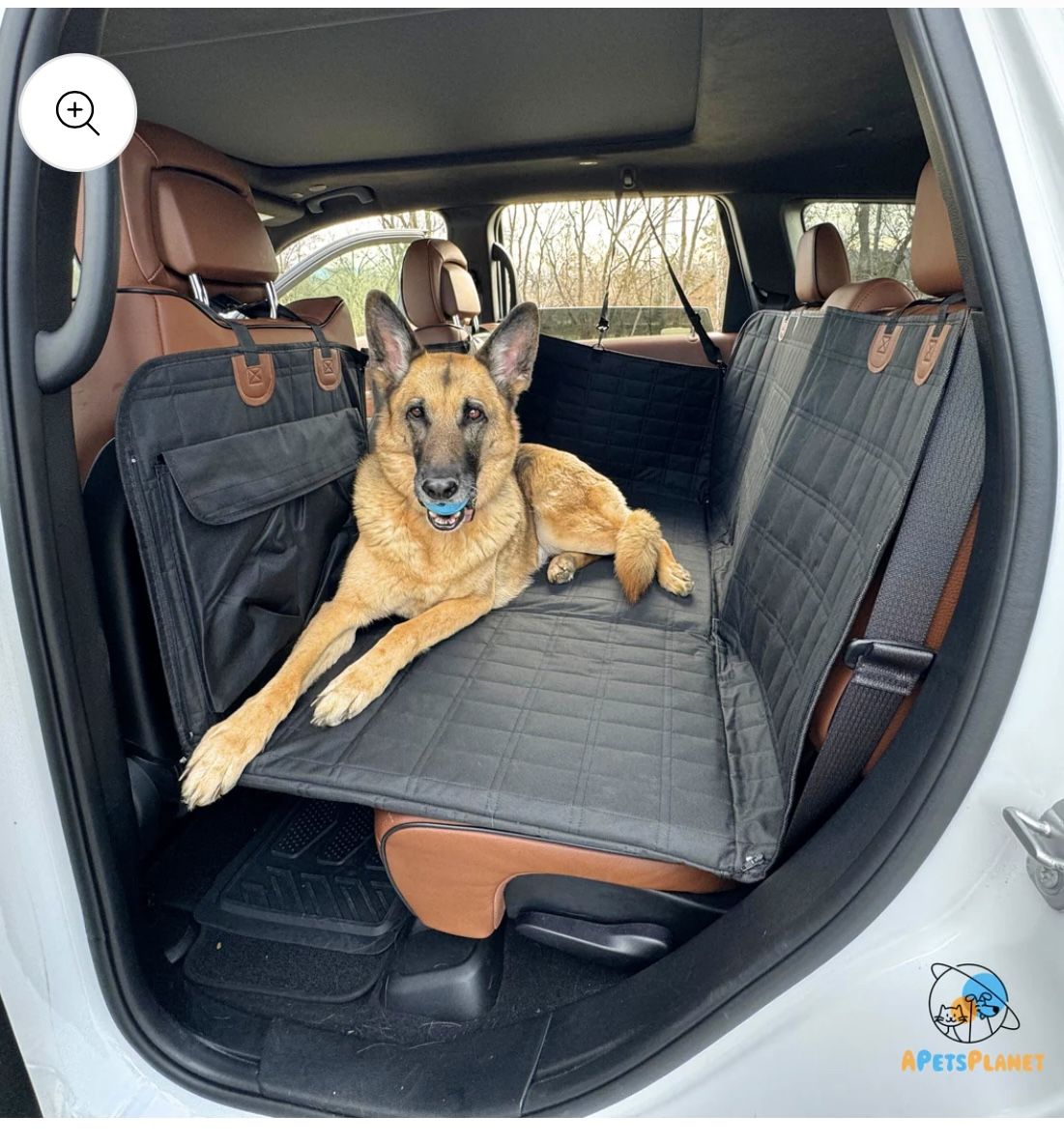 Backseat Extender for Dogs - Standard Black
