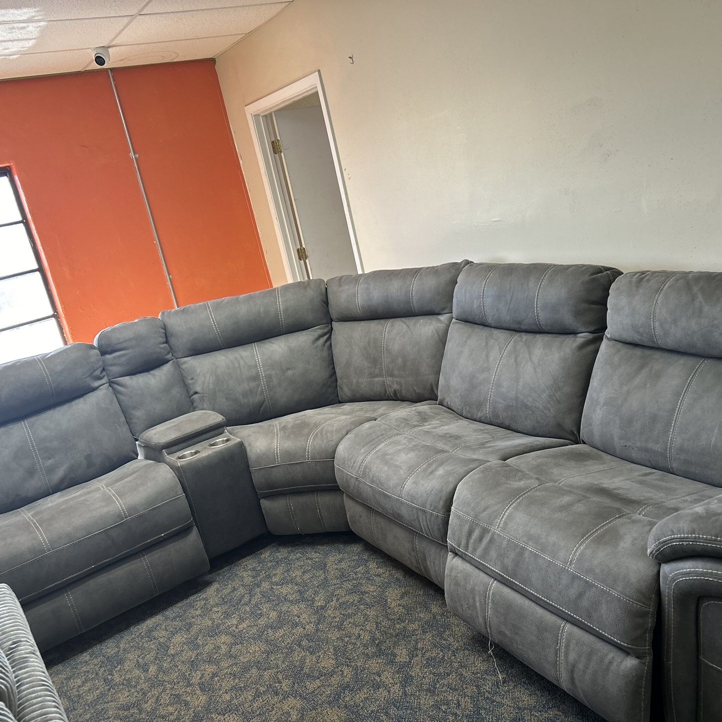 Fabric Reclining Sectional 