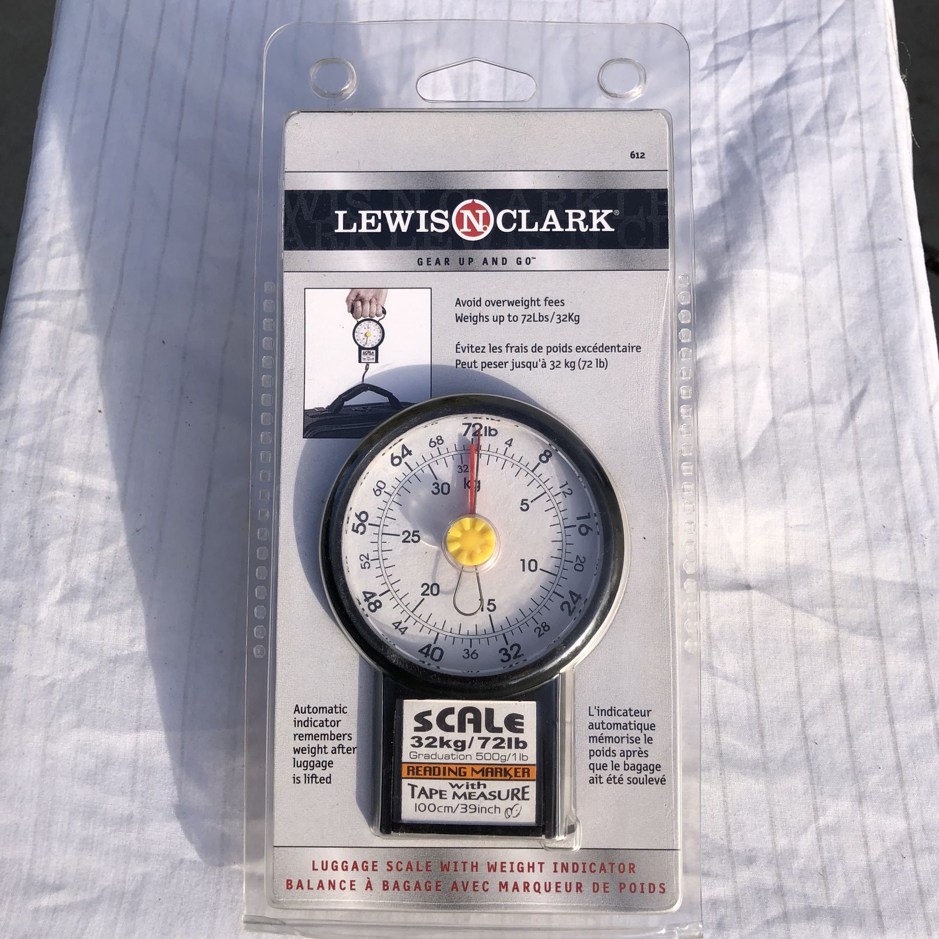 NEW*👉🏻Lewis N Clark - Luggage Scale with Weight Marker (Silver Lake)
