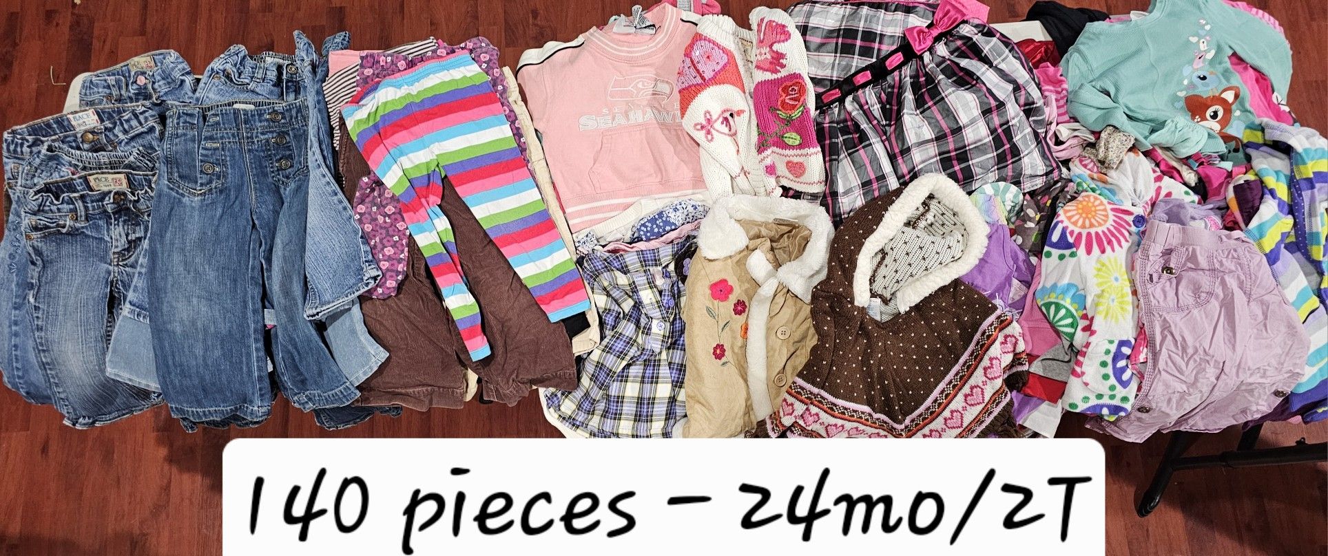 140 Pieces 24month/2T Clothing