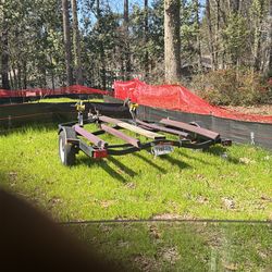 Double jet ski trailer