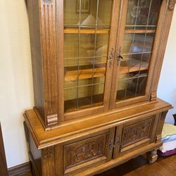 German Solid Oak Cabinet