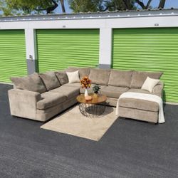 Sectional Couch Sofa - Beige - Rooms To Go - Delivery Available 